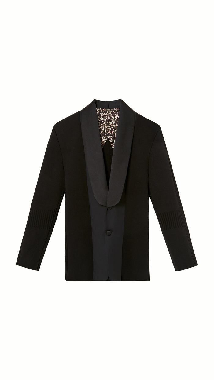 Smoker Jacket Men Black, product – POAN