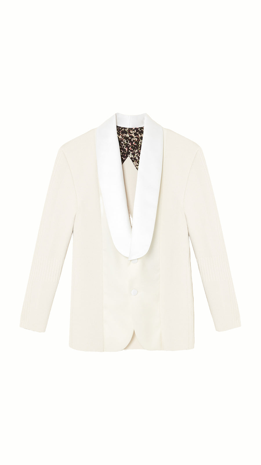 Smoker Jacket Men Ivory, product – POAN