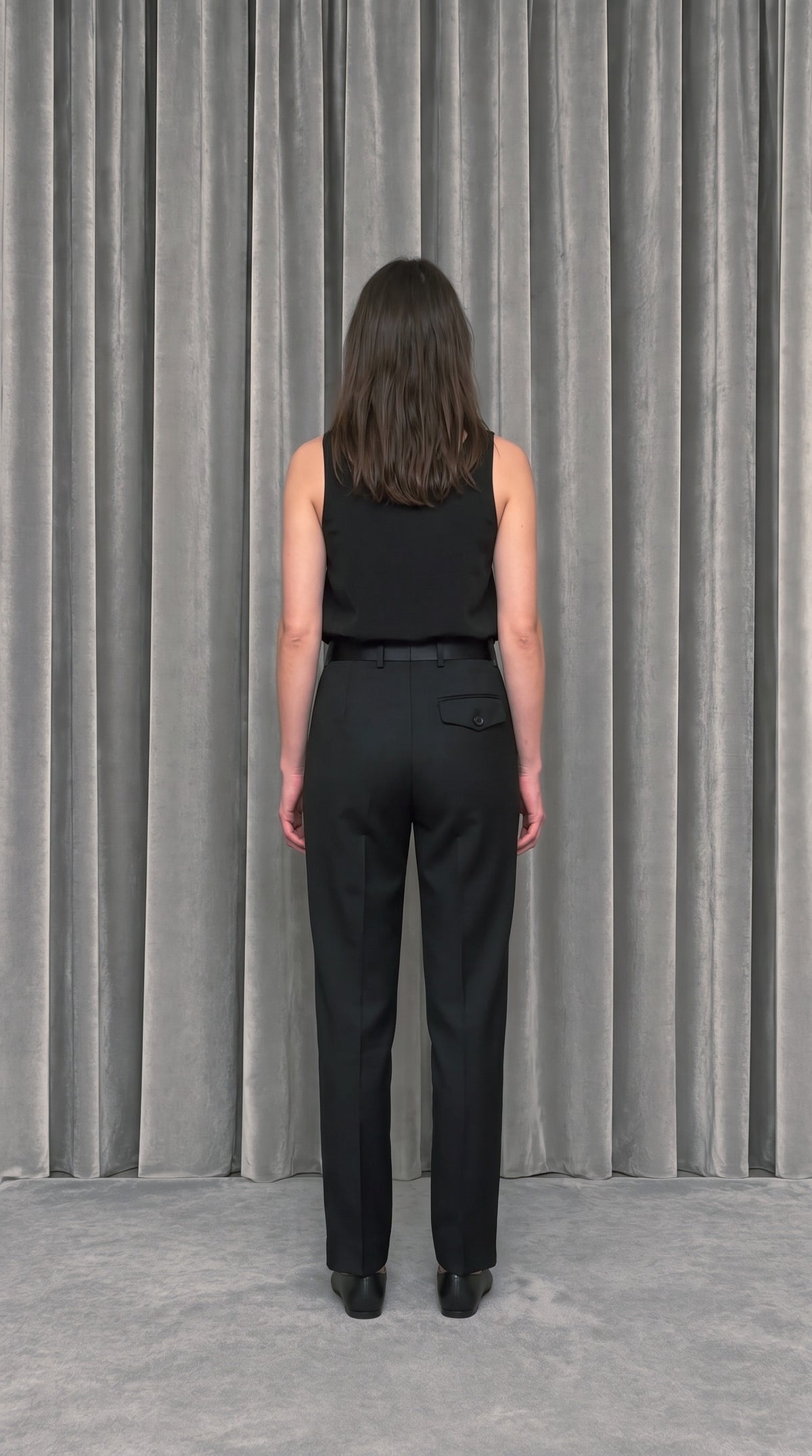 Smoker Trousers Black – model back