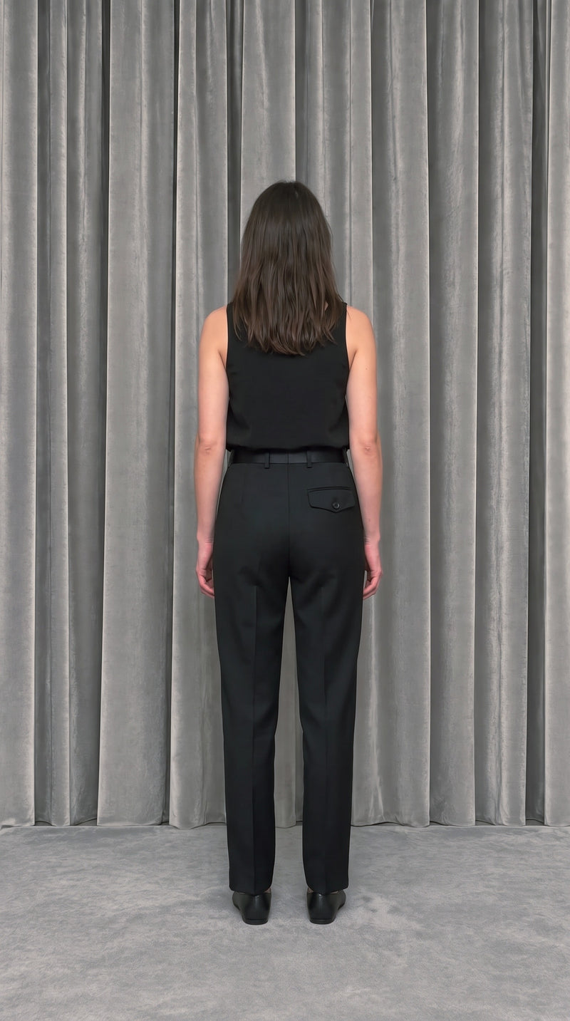 Smoker Trousers Black – model back