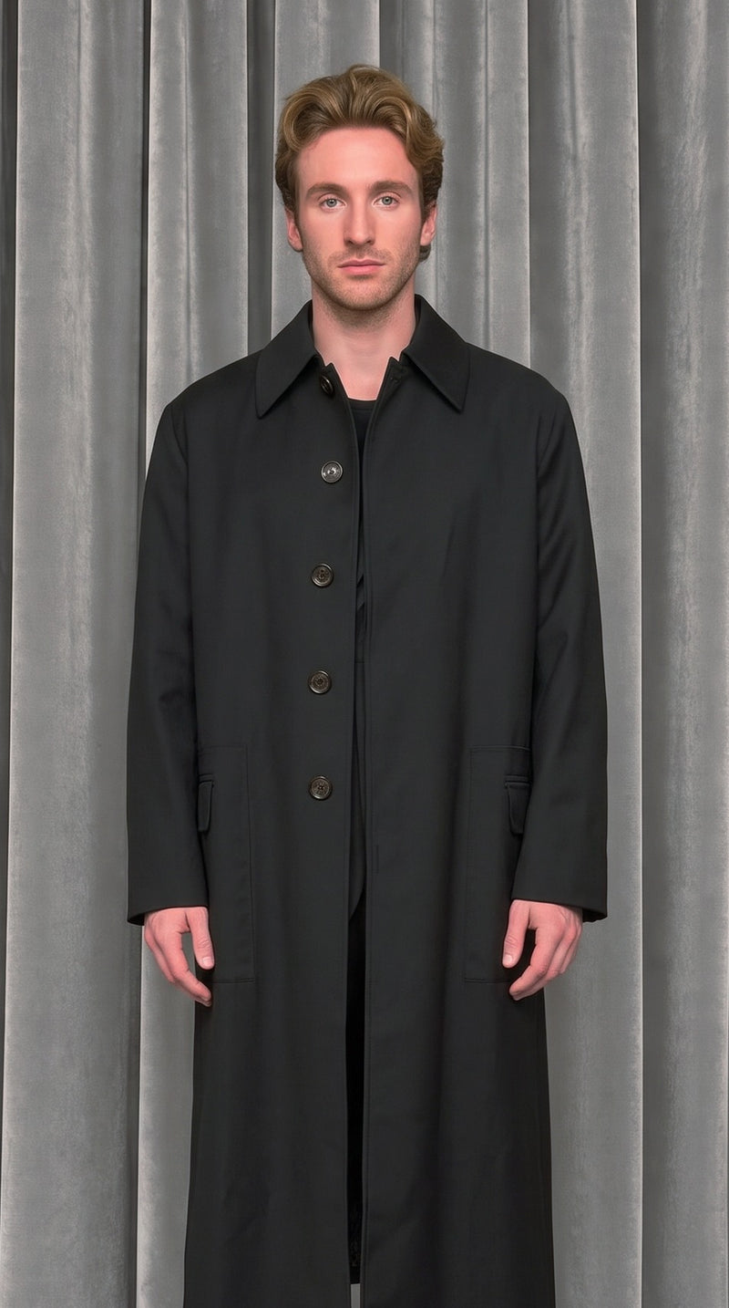 Victor Overcoat Men Black – detail