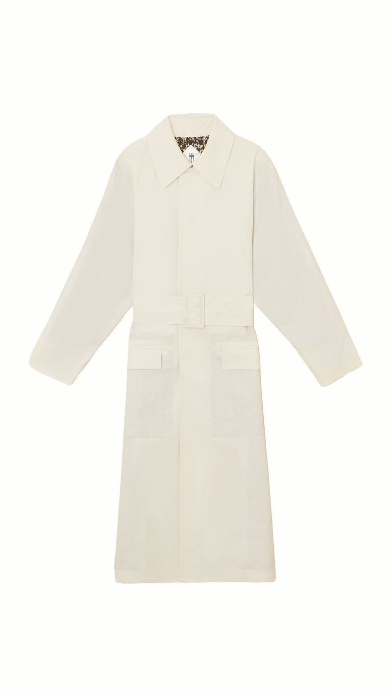 Victor Overcoat Women Ivory, product – POAN
