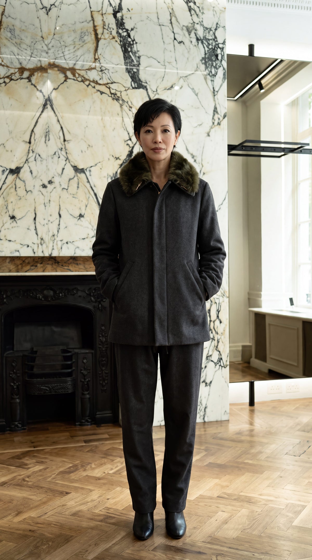 Victor Jacket Loden Grey Melange Women