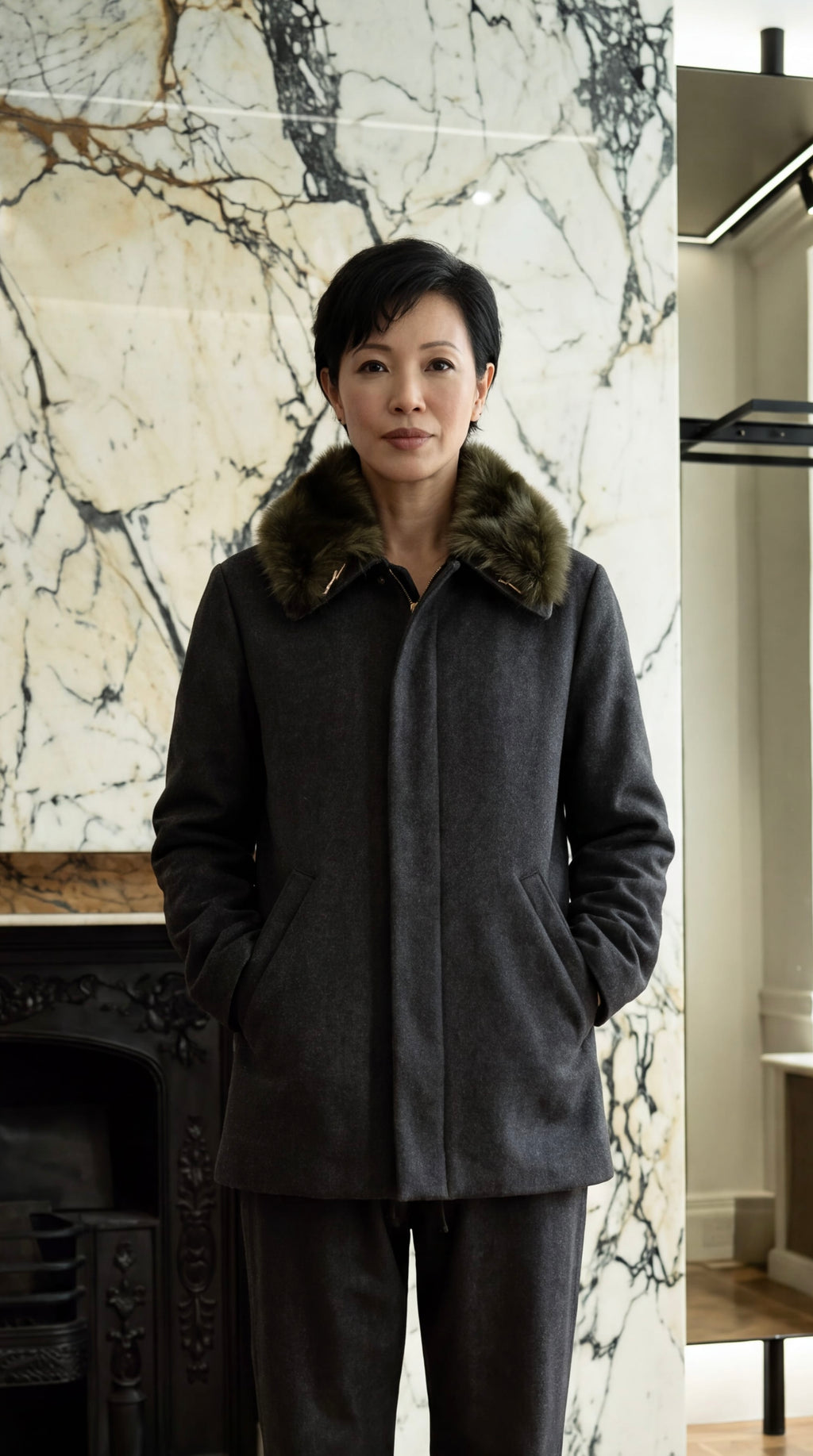 Victor Jacket Loden Grey Melange Women