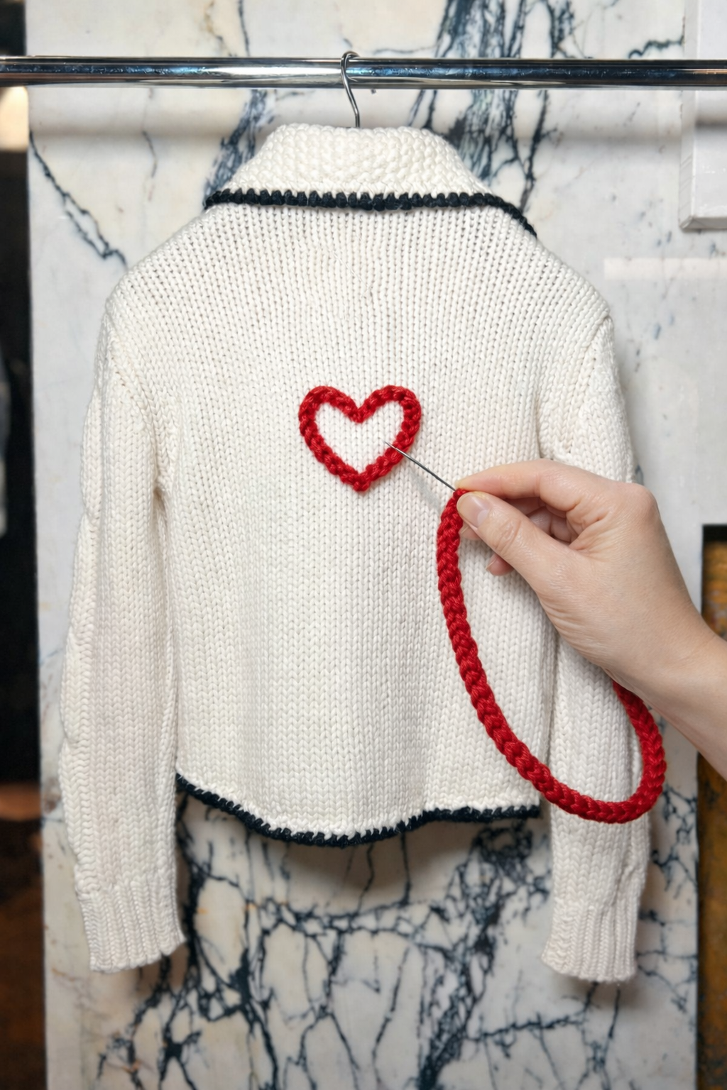 JUNKER CUSTOM CASHMERE HANDKNIT CARDIGAN MEN