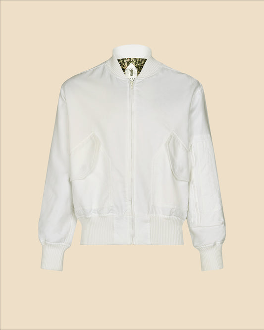 Iceman Bomber Jacket Women Ivory