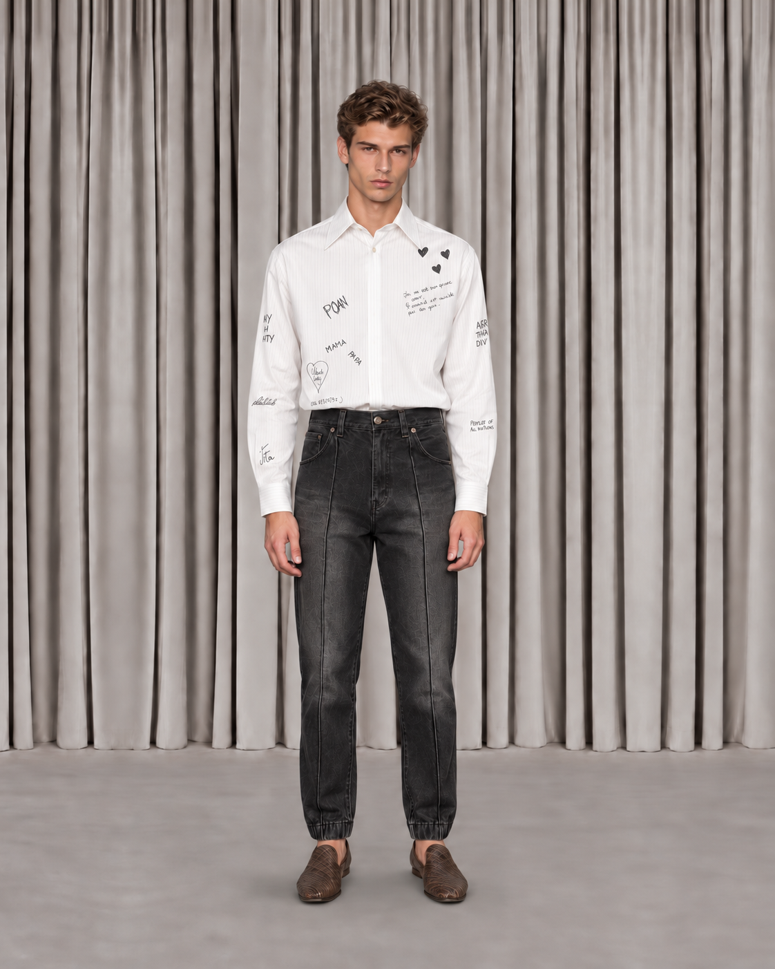 Ikarus Graffiti Shirt with Kill Denim jeans