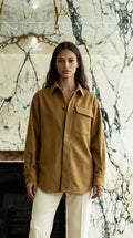 Paul Shirt Gabardine Tobacco Women
