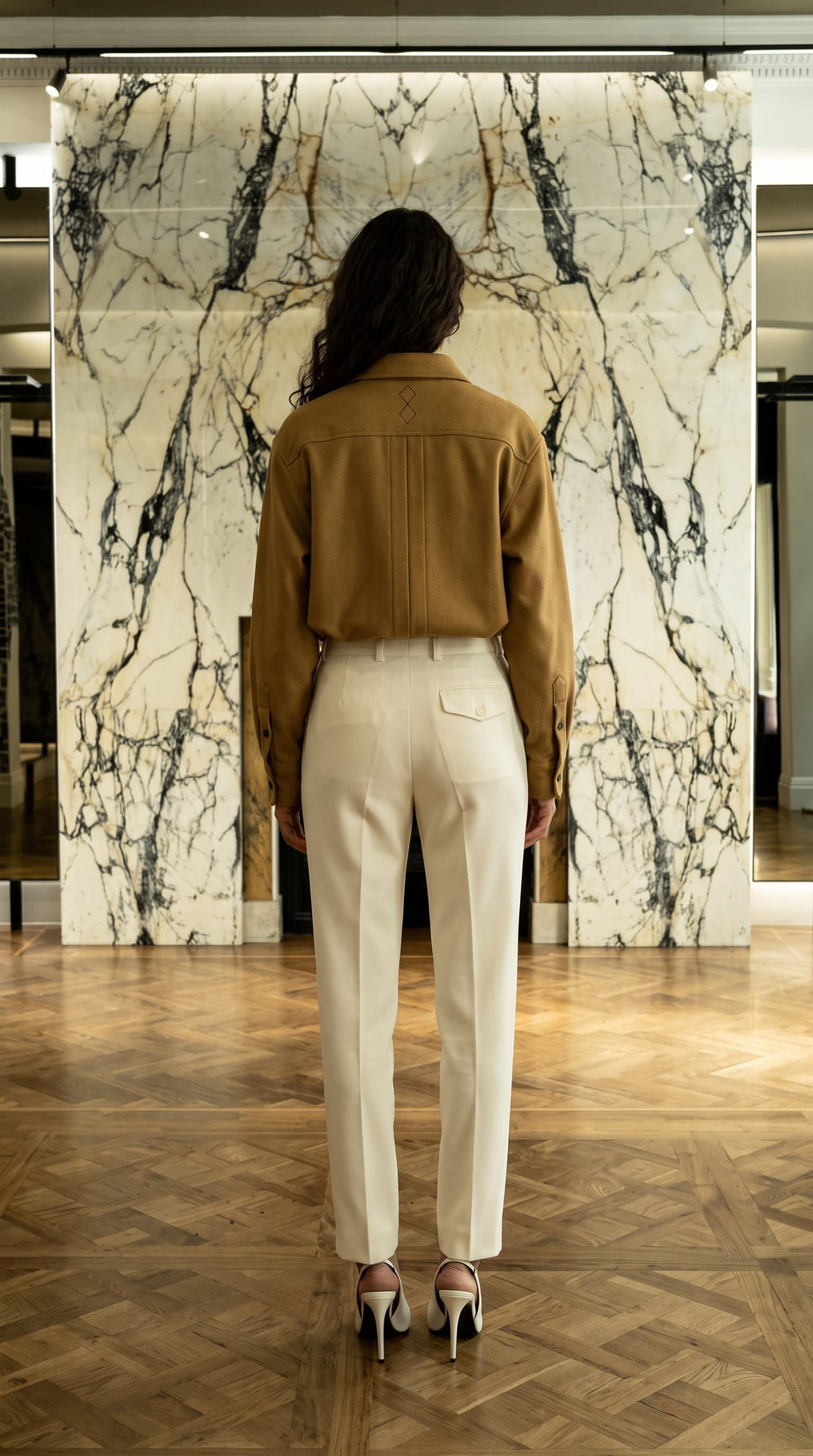 Paul Shirt Gabardine Tobacco Women