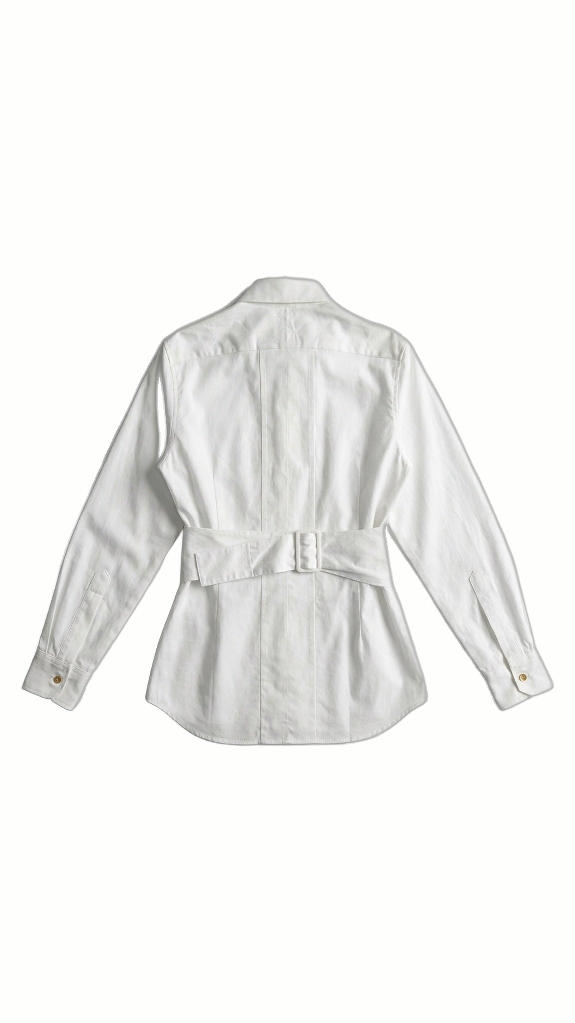 Bundula Blouse Women Popeline, product back – POAN