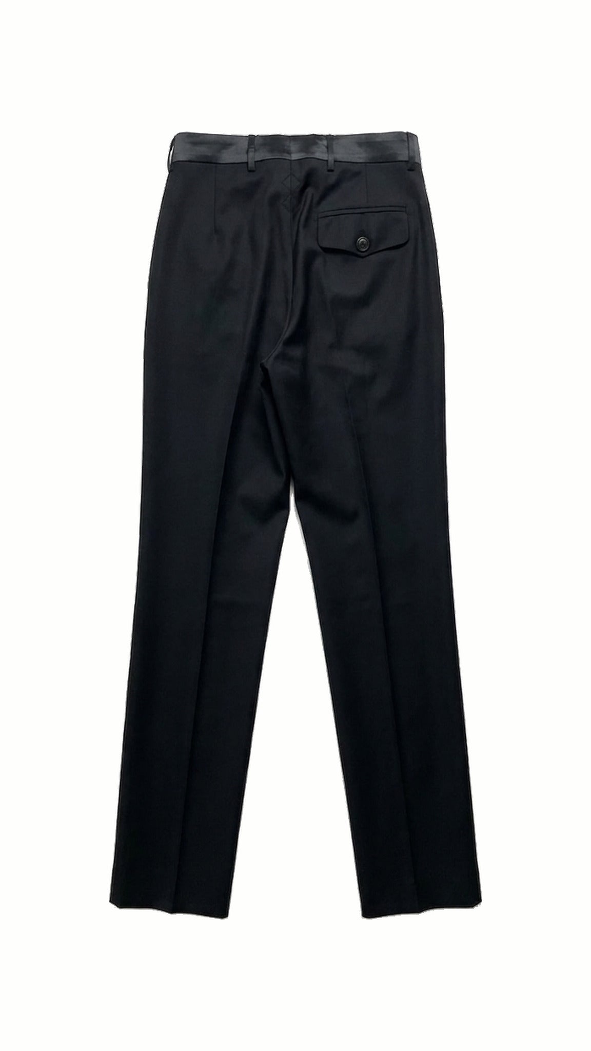 Carabiniero Trousers Black, flat back – POAN