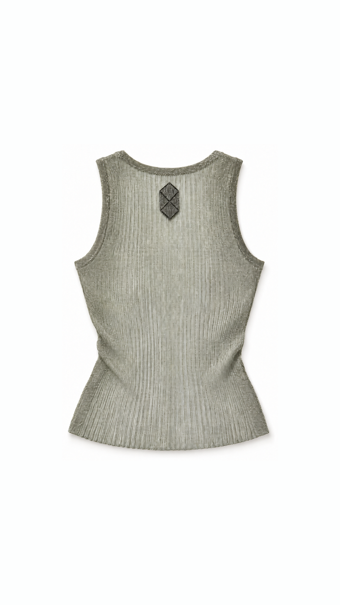 Cardinal Tank Top Women Seagreen - flat back