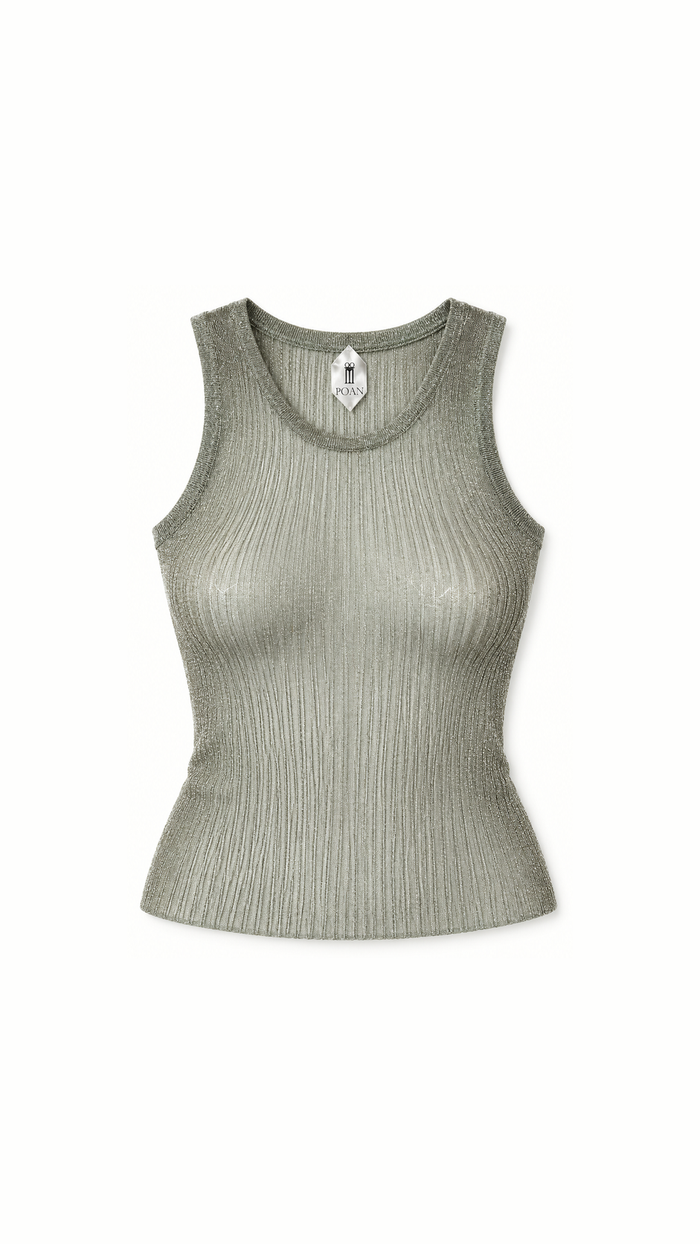 Cardinal Tank Top Women Seagreen - flat front
