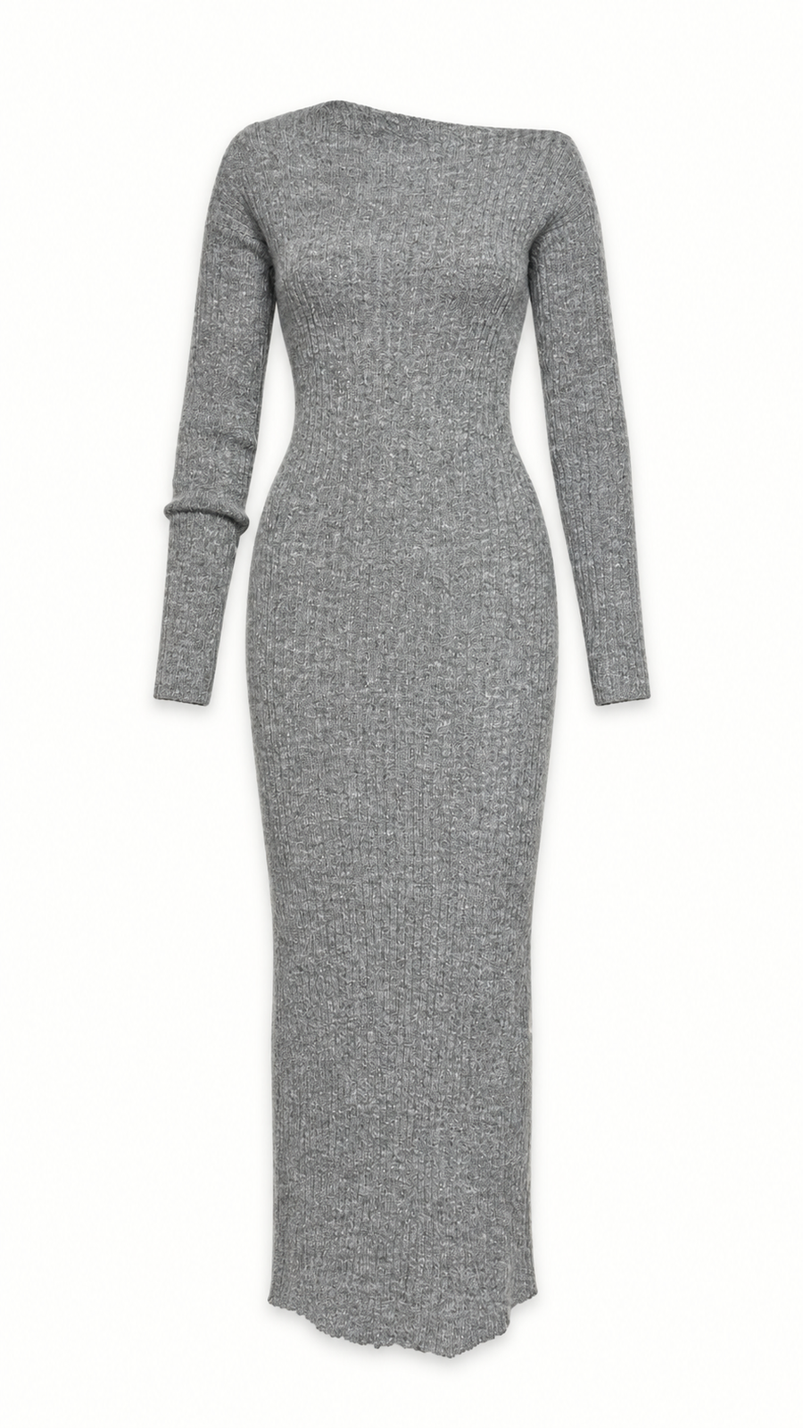 Giselle Alpaca Mohair Knitted Dress Grey Women