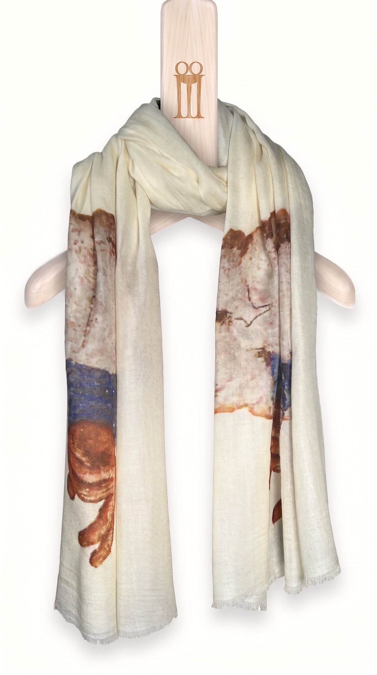 Hand Of God Cashmere Scarf – cashmere scarf on the POAN Tripod hanger