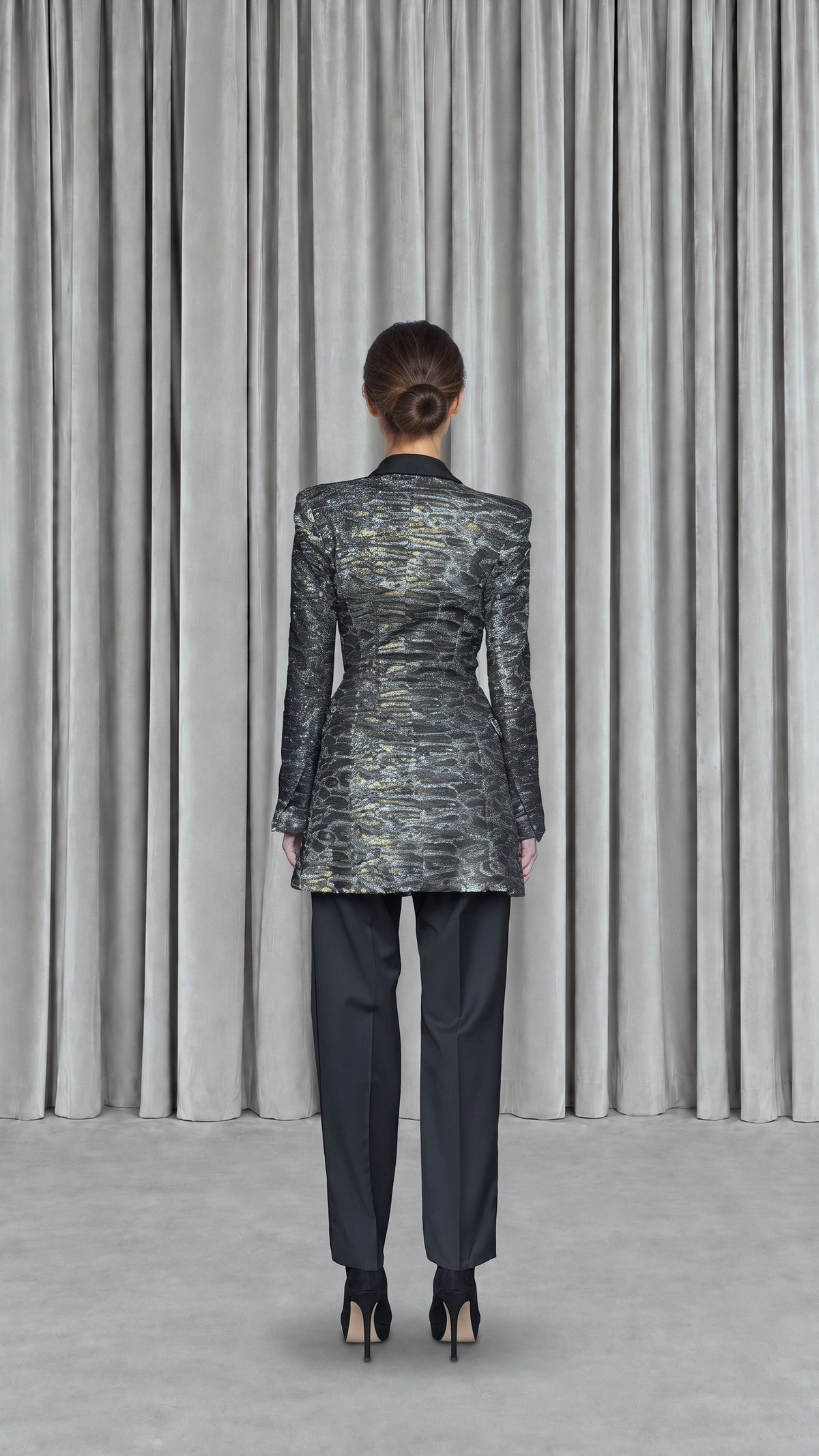 Henri Sequins Jacket Panther Women - back