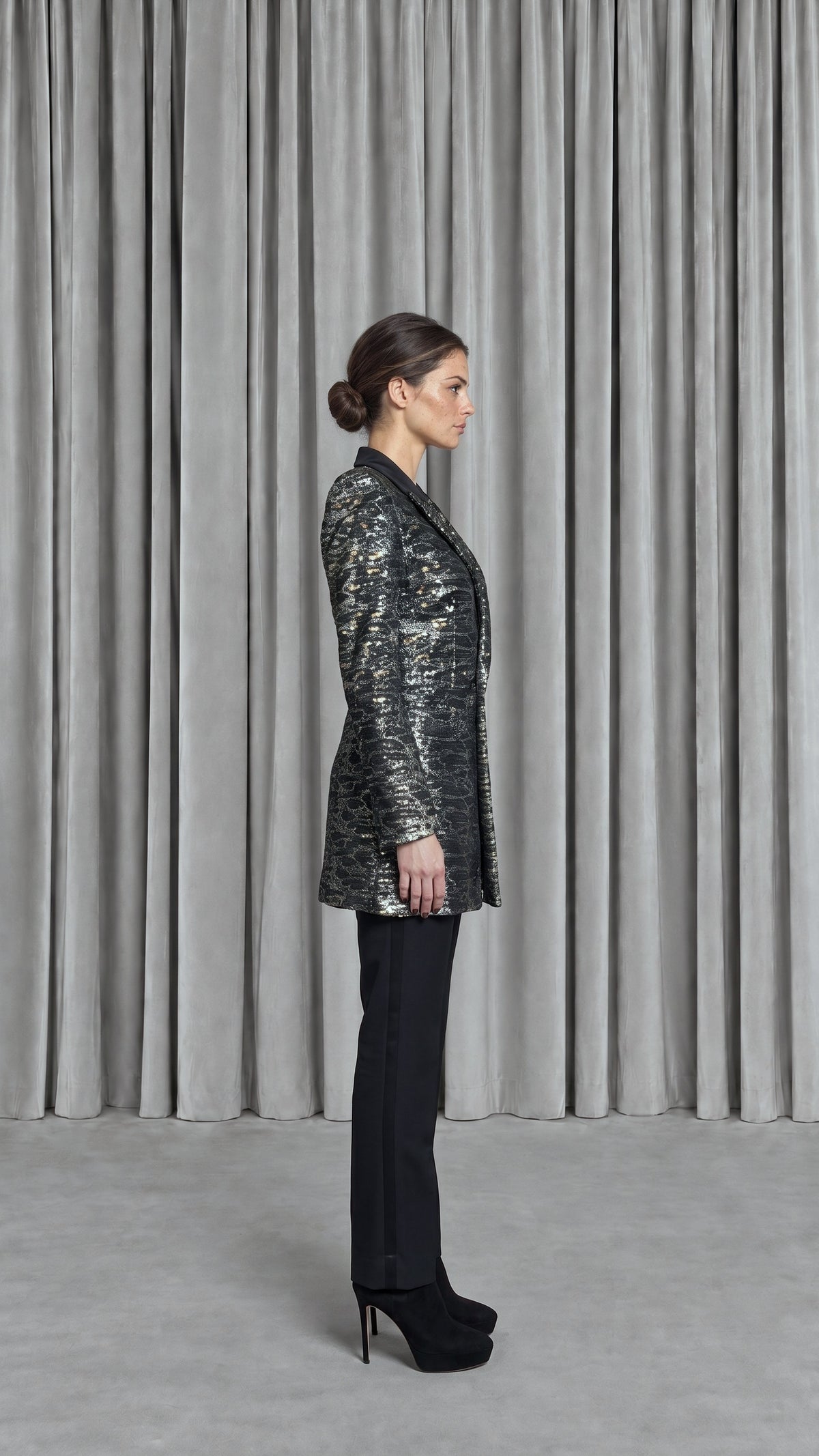 Henri Sequins Jacket Panther Women - side