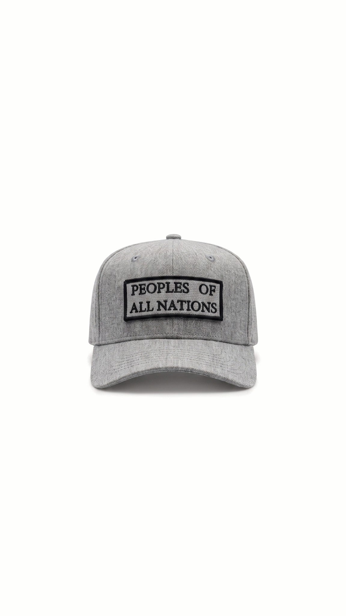 Hero Baseball Cap Grey Melange – front