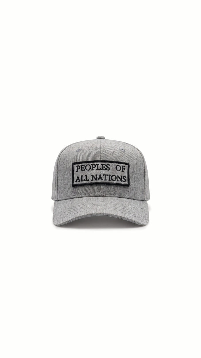 Hero Baseball Cap Grey Melange – front