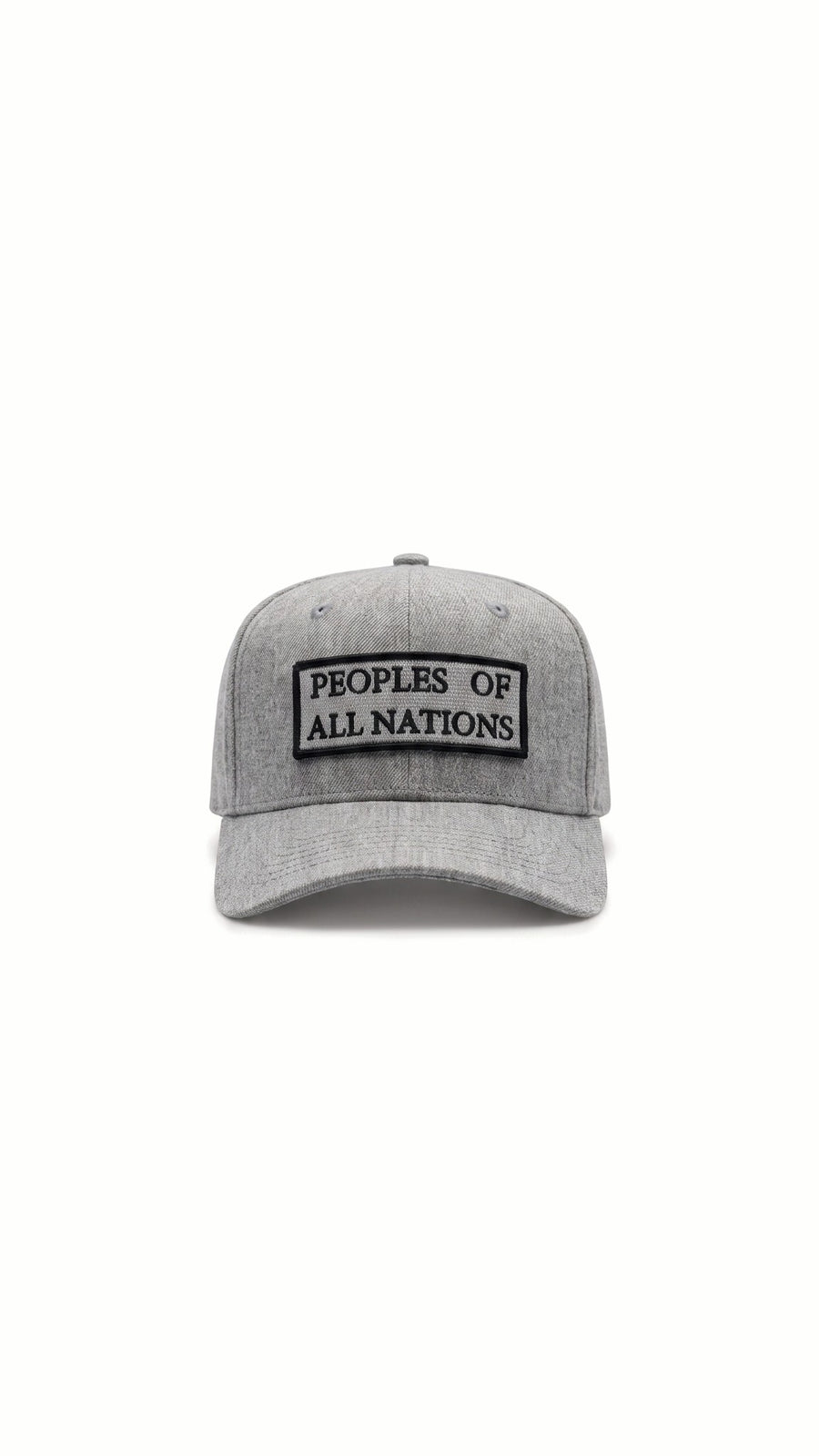 Hero Baseball Cap Grey Melange – front