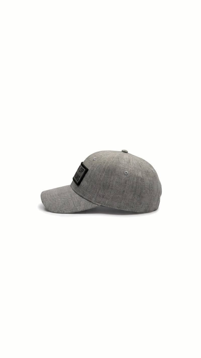 Hero Baseball Cap Grey Melange – side