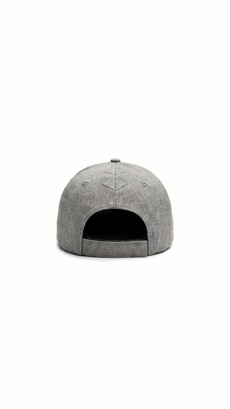 Hero Baseball Cap Grey Melange – back