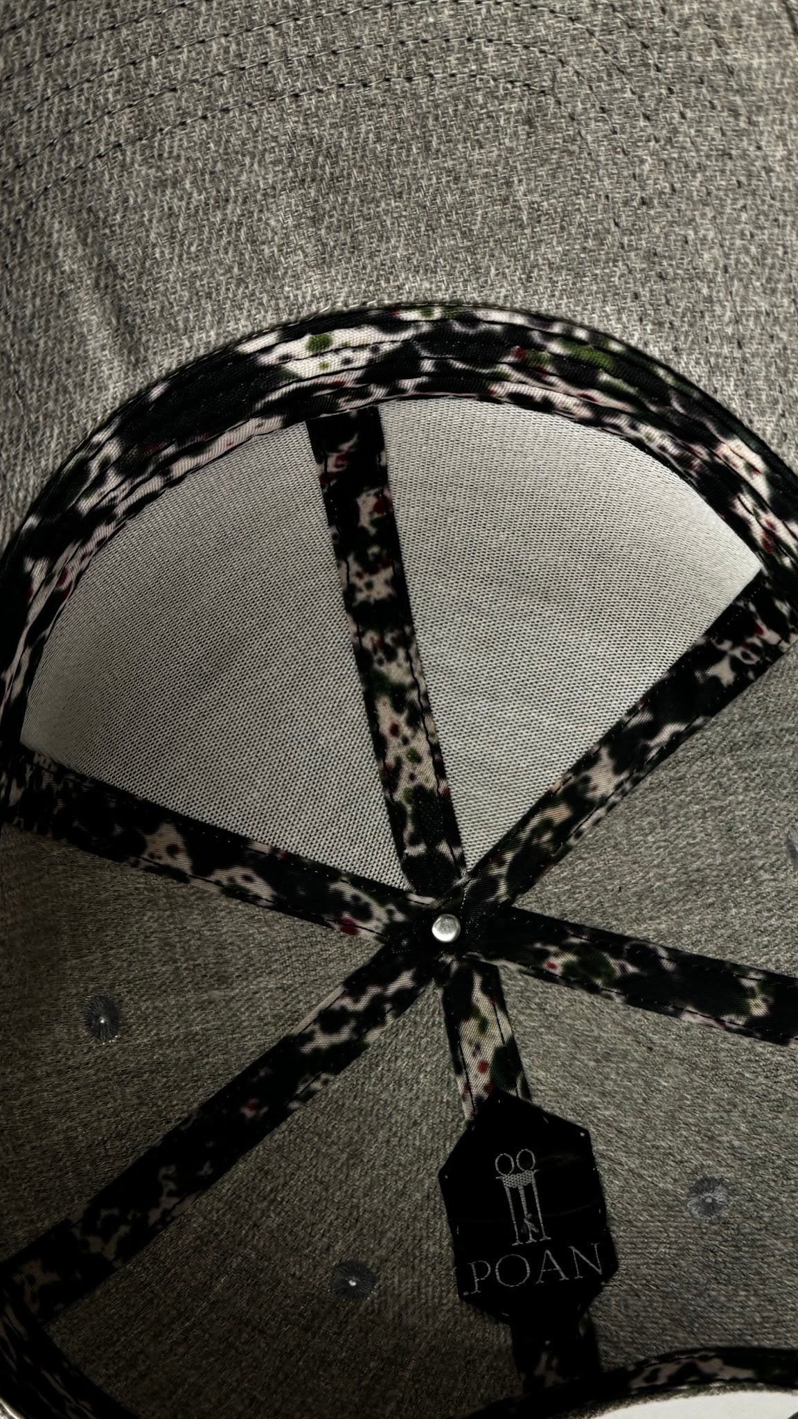 Hero Baseball Cap Grey Melange – inside