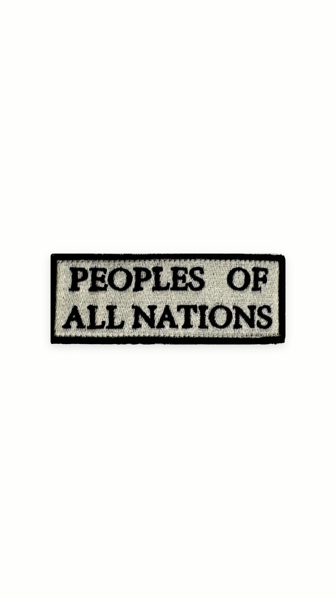 Hero Baseball Cap Ivory – PEOPLES OF ALL NATIONS patch