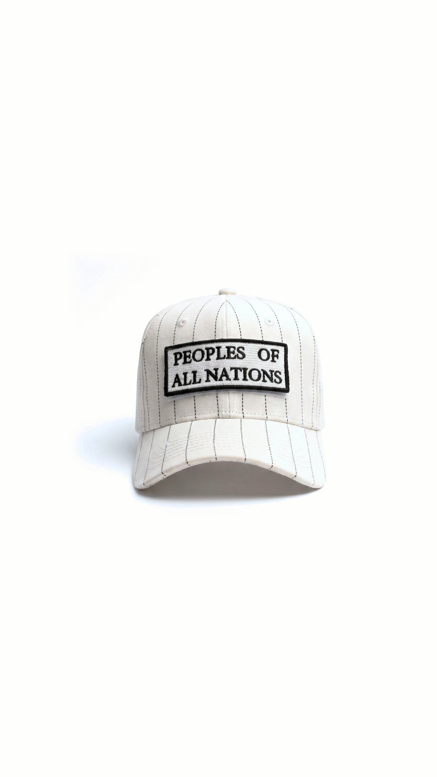 Hero Baseball Cap White Pinstripe – front