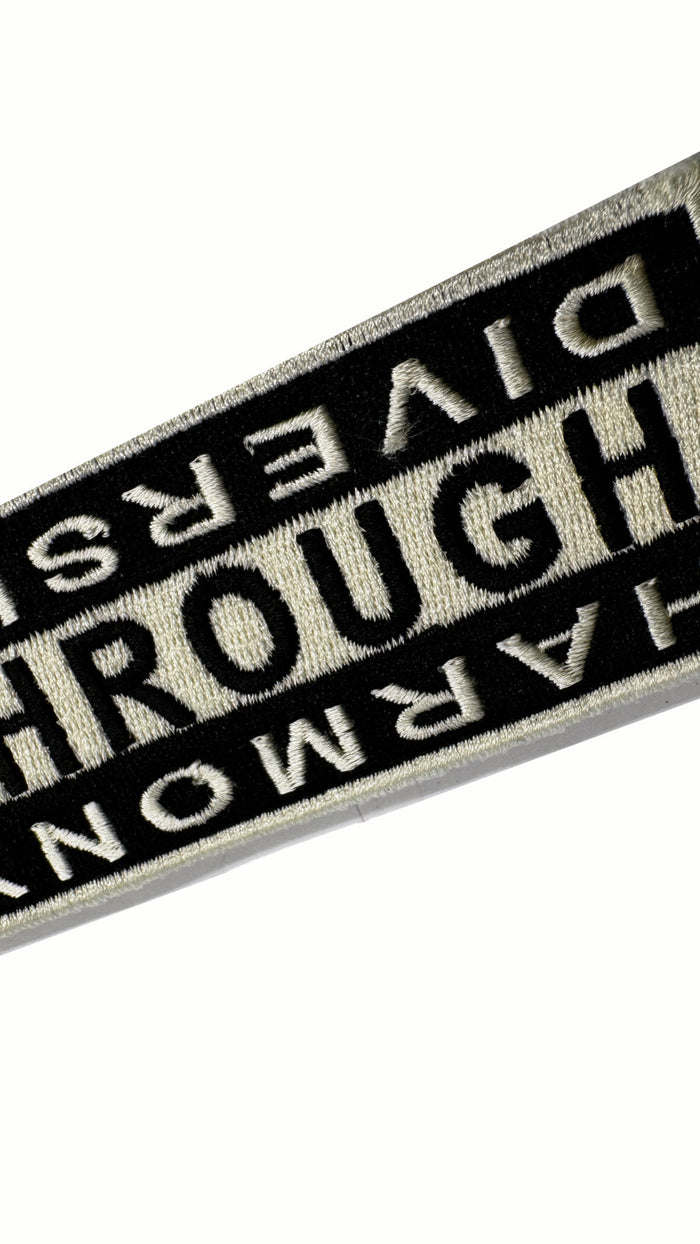 Hero HTD Patch Black – embroidery close-up