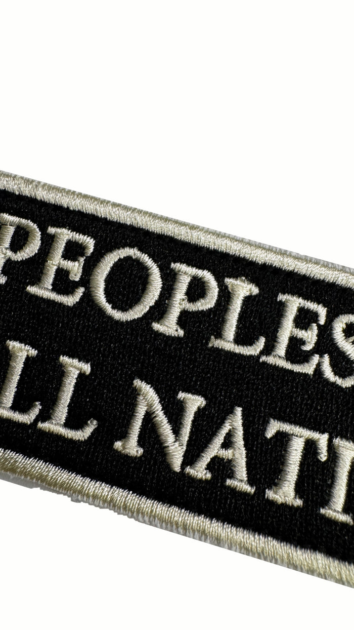 Hero Peoples of All Nations Patch Black – embroidery close-up