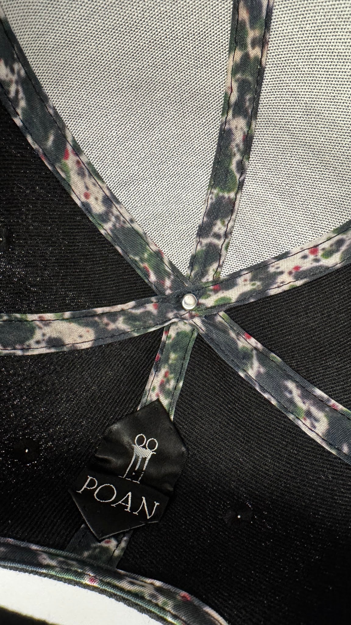 Hero POAN Baseball Cap Noir – inside