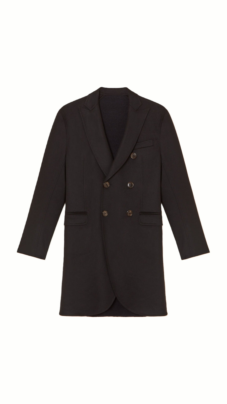 Michael Double Cashmere Overcoat Black, product – POAN