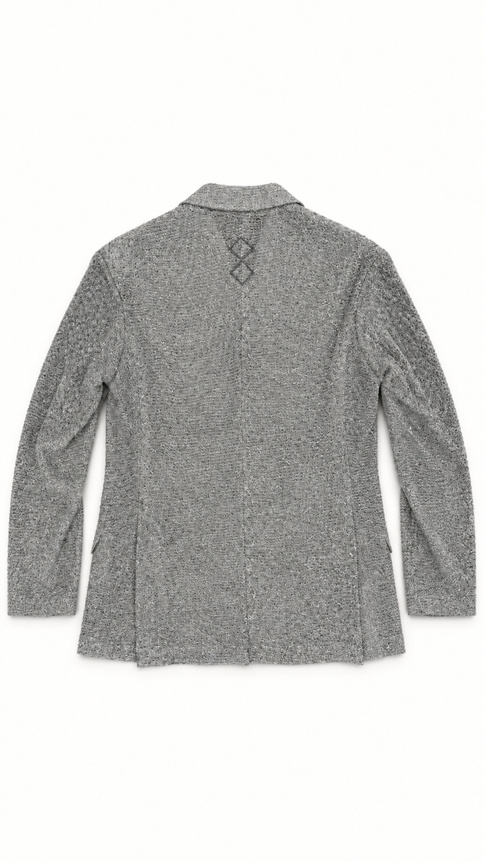 Nicholas Jacket Broken Stitch Silver Men