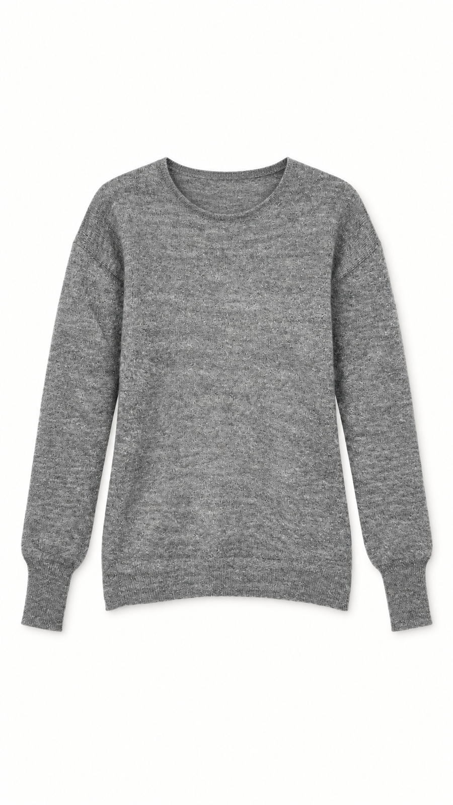 Roberto Alpaca Mohair Knitted Pullover Grey Women