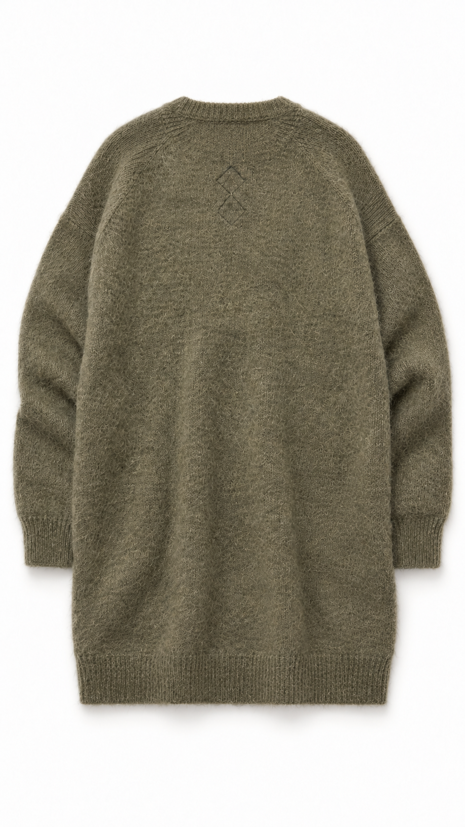 Robin Pullover Mohair Moss, flat back – POAN