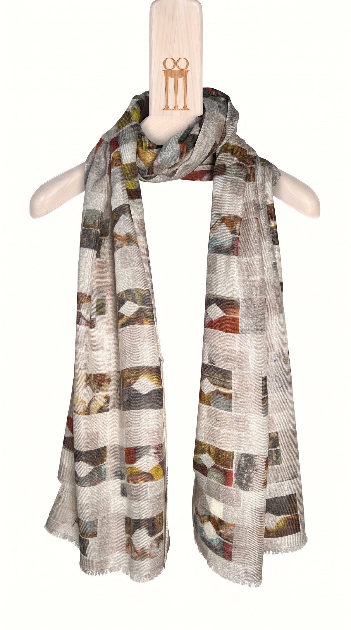 Rose Window Cashmere Scarf – cashmere scarf on the POAN Tripod hanger