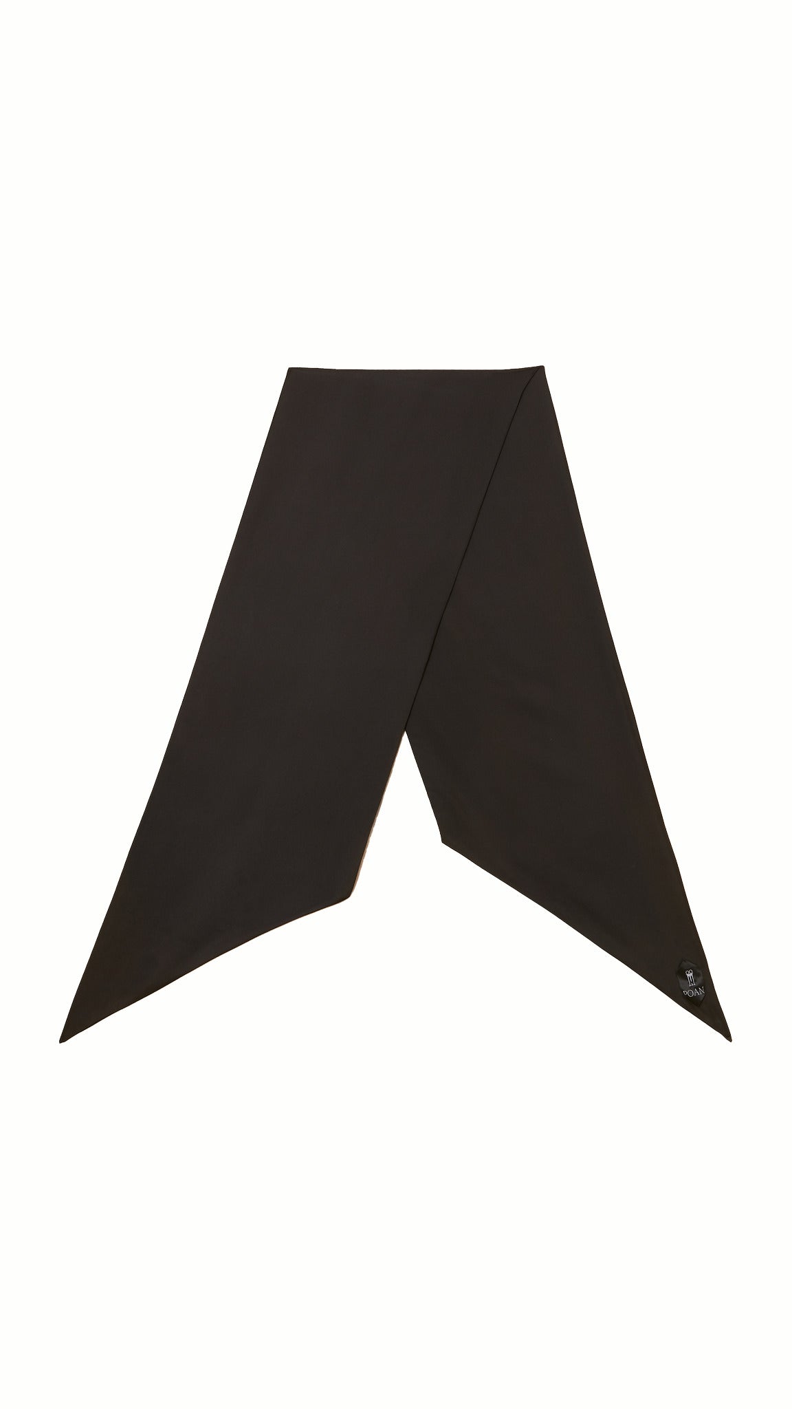 Scala Tubular Scarf Black – flat lay