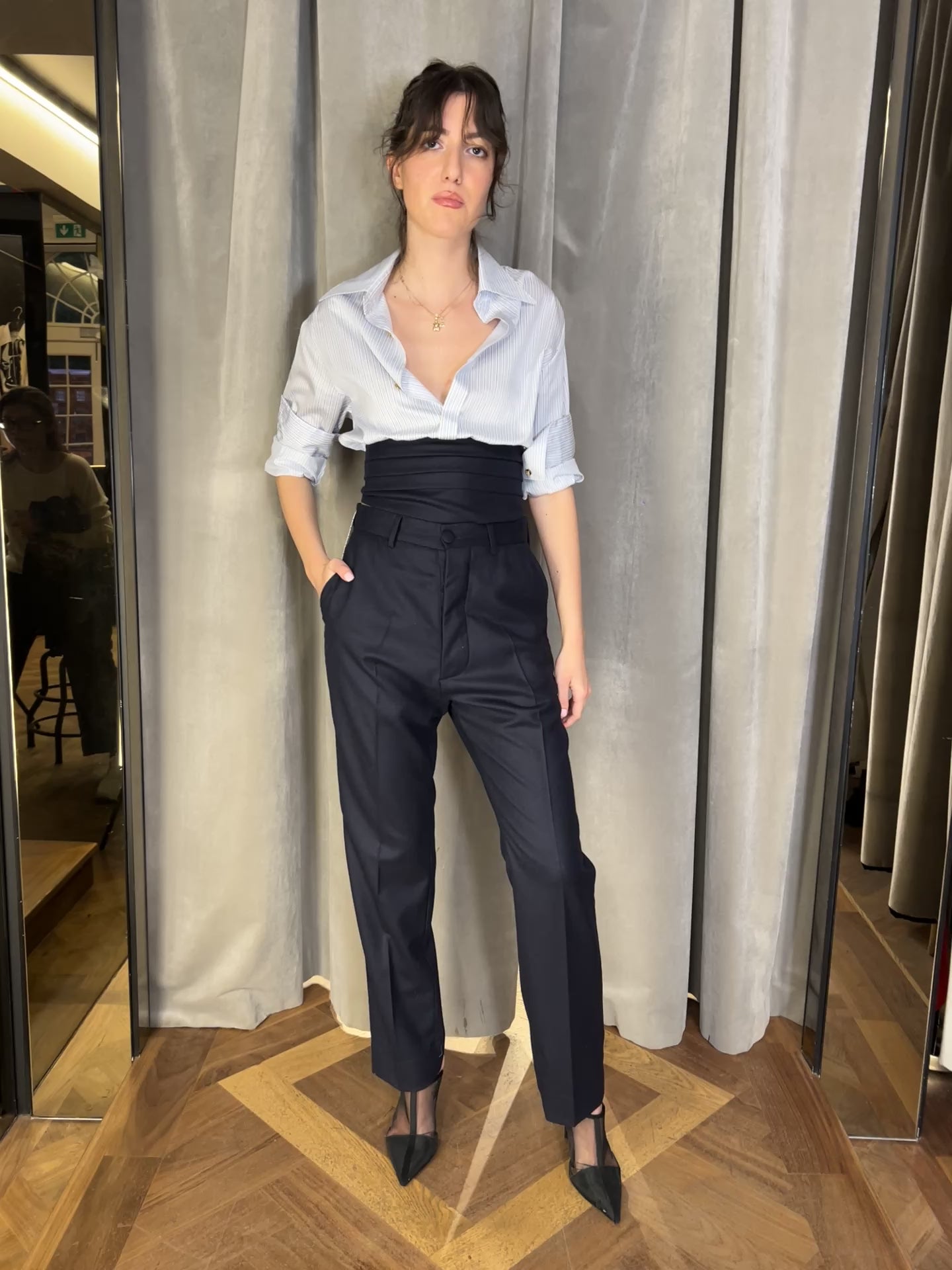 Bundula Striped Cotton Blouse Women