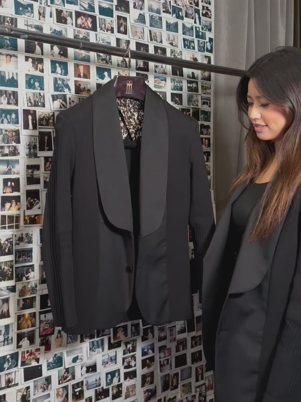 Smoker Jacket Women Noir