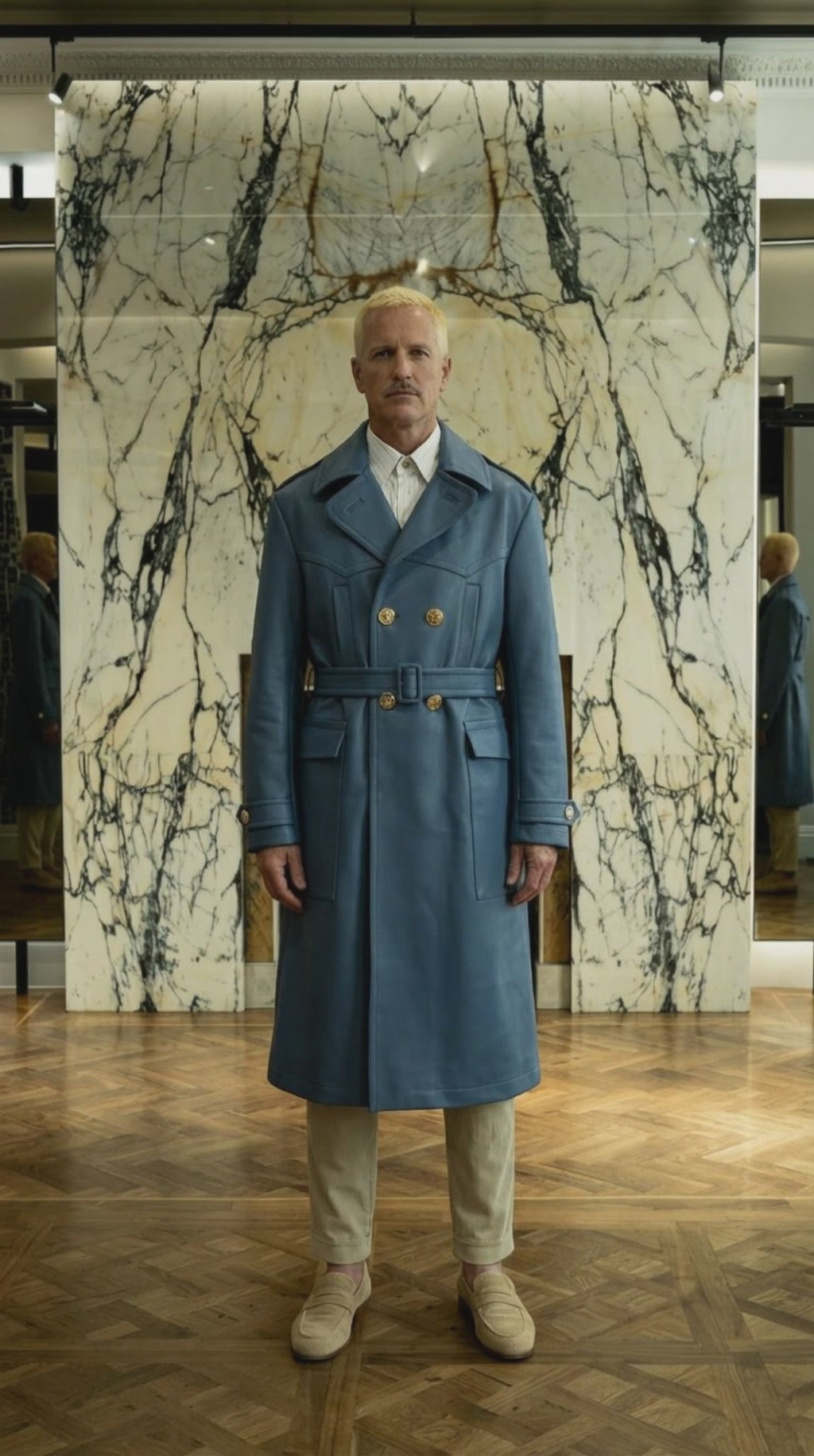 Andreas Coat Men Bleu