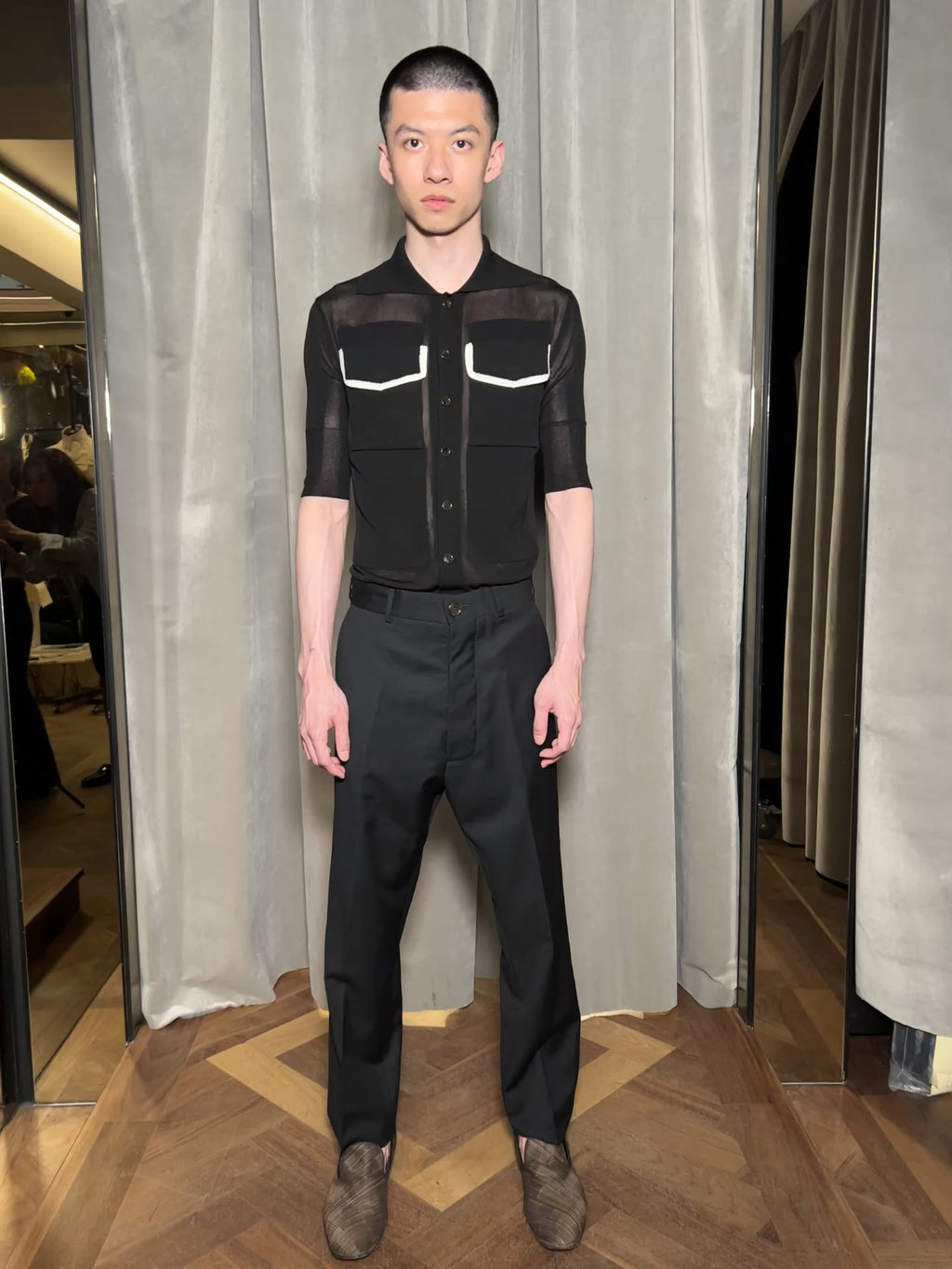 Keaton Short Sleeve Polo Men Black