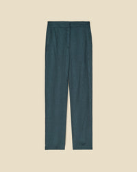 Queen Moire Trousers Green