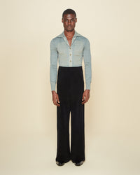 Elva Palazzo Trousers Men Black