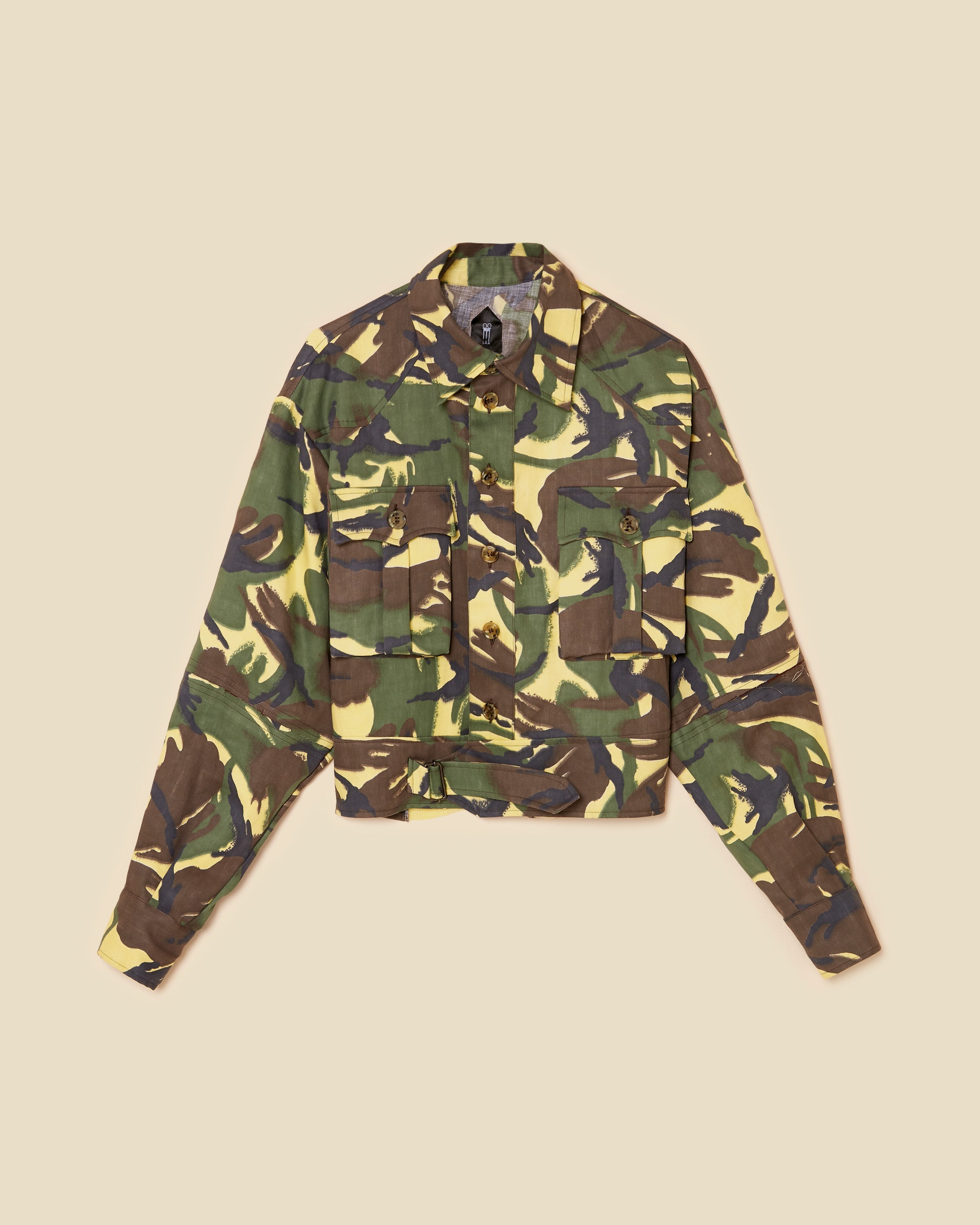 Camo print jacket mens best sale